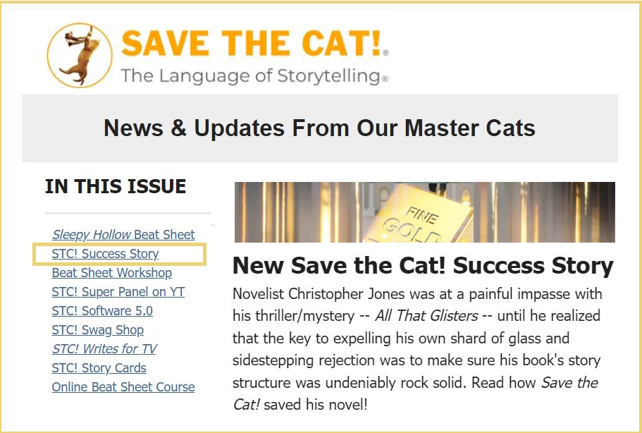 New Save the Cat! Success Story